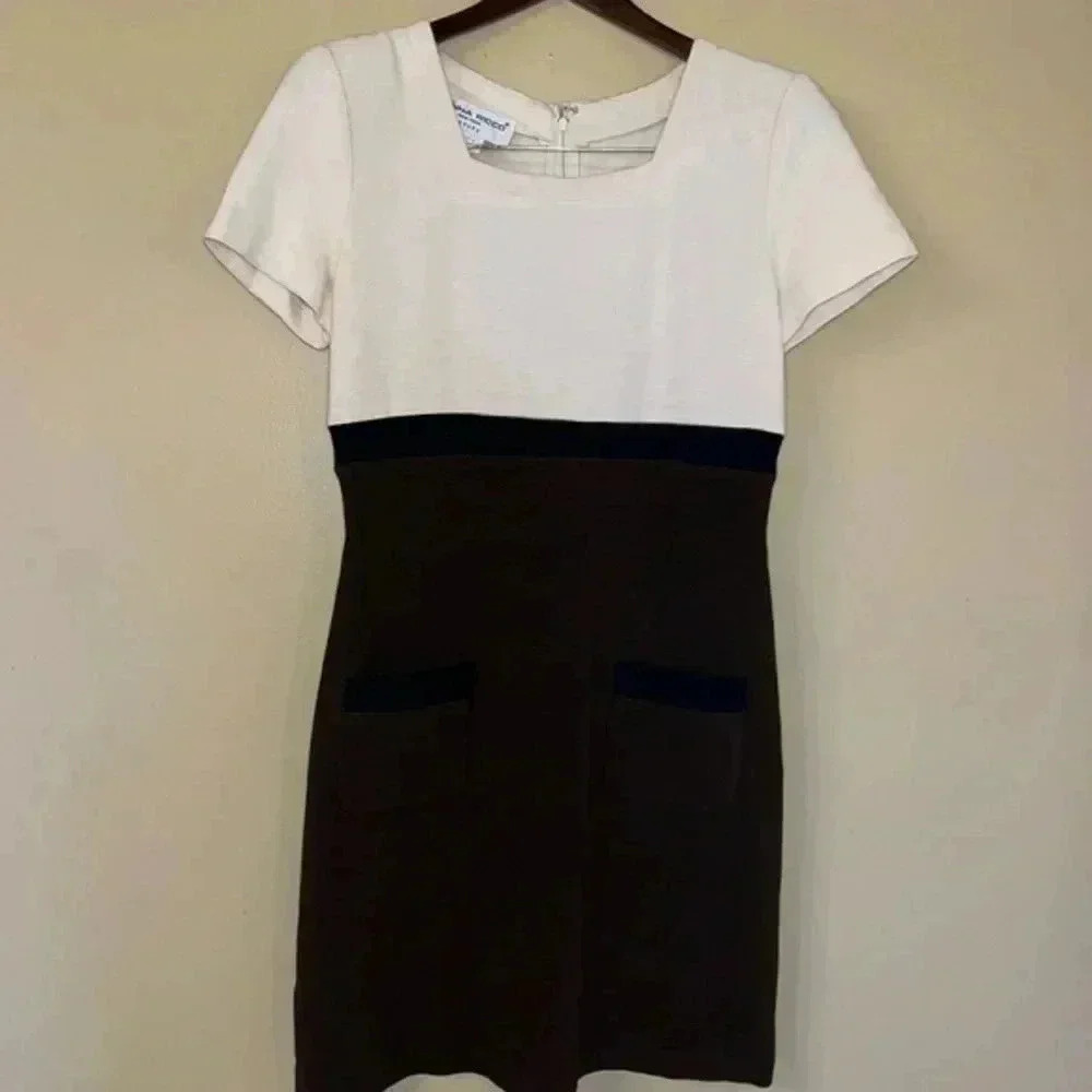 Donna Ricco New York Color block Dress Size 4P - Picture 2 of 7